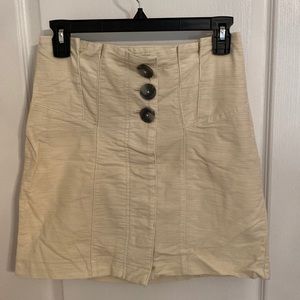Free People Beige Skirt